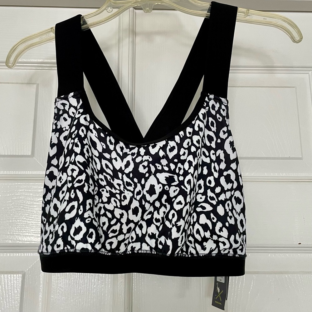 Xersion Black and White Sports Bra